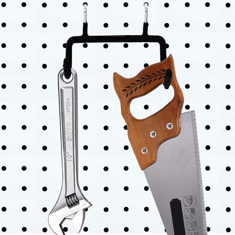 3Pcs Metal Pegboard Tool Holders For Drills And Hand Power Tools Storage Garage Workshop Tool Organizing Holder