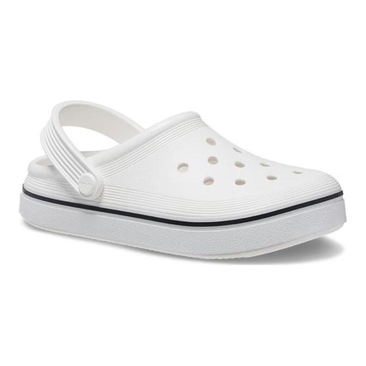 Crocs Comfortable Durable Lightweight Childrens Sandals Kids Sandals White 208477-100