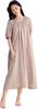 Sumolux Cotton Gauze Nightdress for Women – Long, Loose-Fit Pajama Dress, Loungewear
