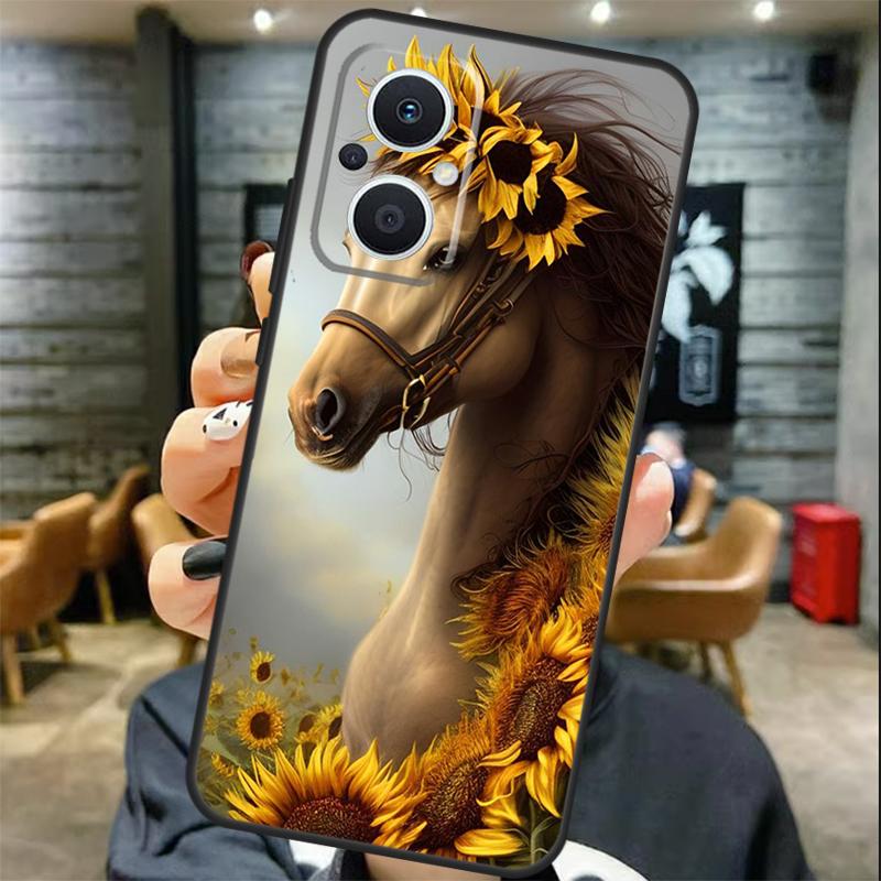 Beautiful Yellow Sunflower Case For OPPO Reno 8T 7 8 10 11 12 13 Pro 13F 12F OPPO Find X8 Pro X6 X3 X5 Lite Cover Coque