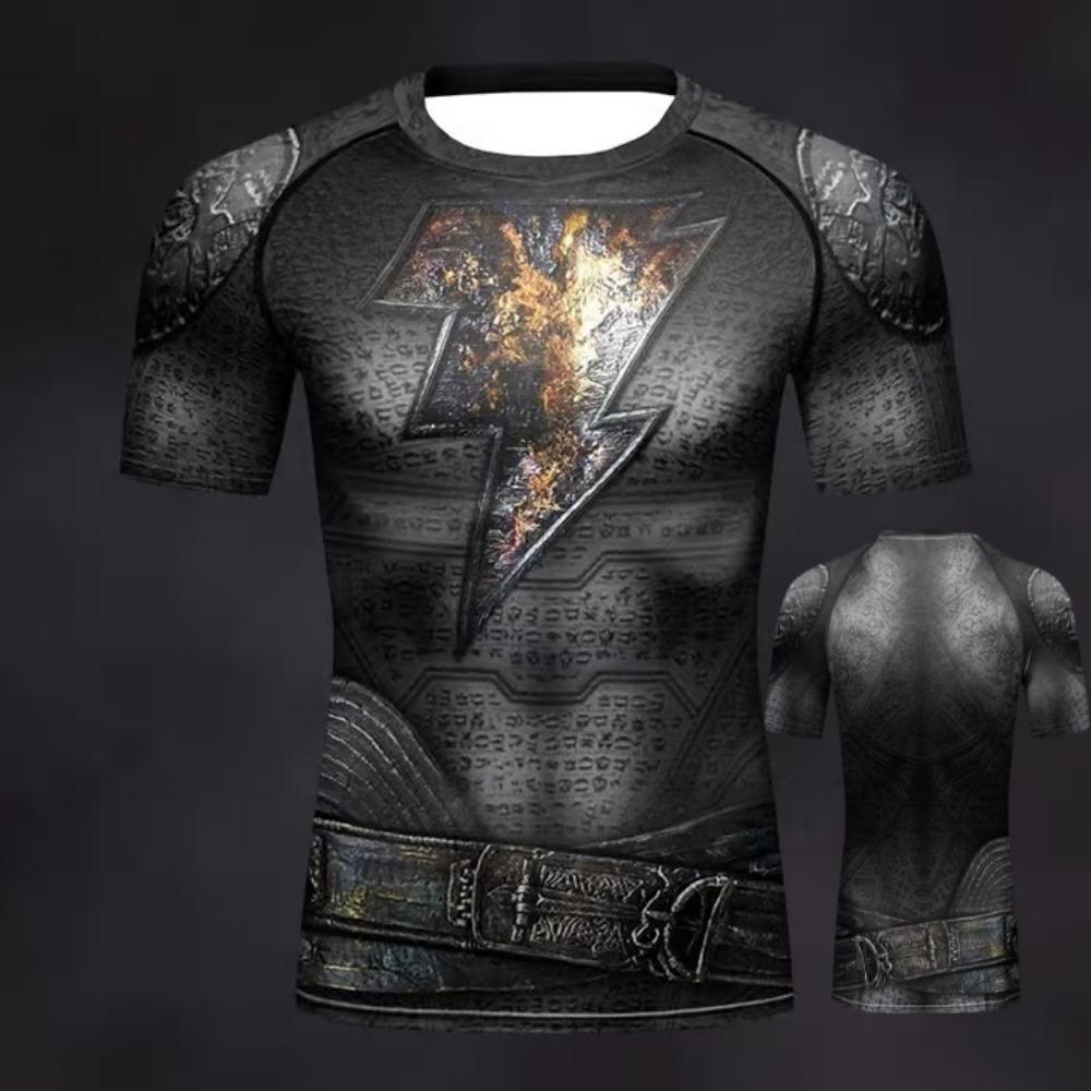 Summer Fake Muscles T-shirt Men's T-shirt Short Sleeve O-neck Casual Tshirts Clothes Women Fashion Clothing Daily Tees Top