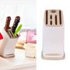 Knives Block Holder Plastic Space Saving Knives Draining Organizer Stand for Kitchen Counter Knives 