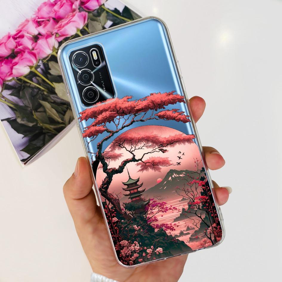 For OPPO A54S Case CPH2273 Back Cover Luxury Marble Cartoon Soft Silicone Phone Case For OPPO A16 CPH2269 A16S CPH2271 Funda New