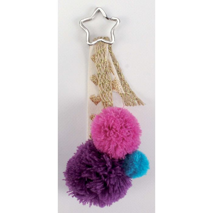 Pompons S M L from 1.5 To 5.5 Cm Assortment 45 Pieces