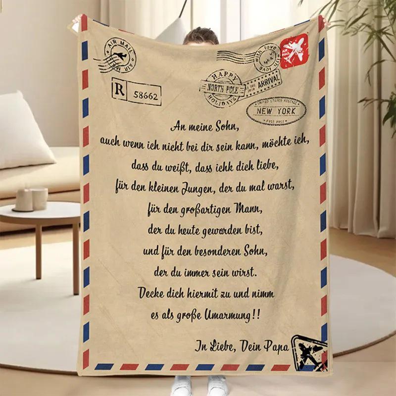 Individuelle Flanelldecke mit Umschlagmuster