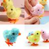 Fluffy Wind-up Chicken Dance Clockwork Plush Kids Toy