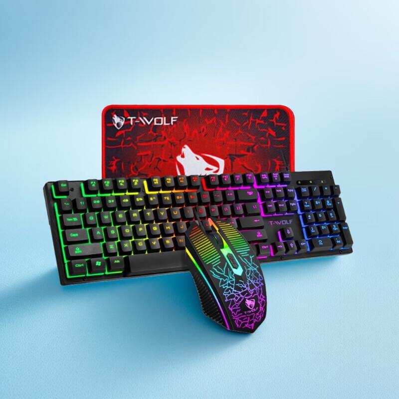 Y-FRUITFUL TF31 Wired Gaming Keyboard Mouse & Pad Set