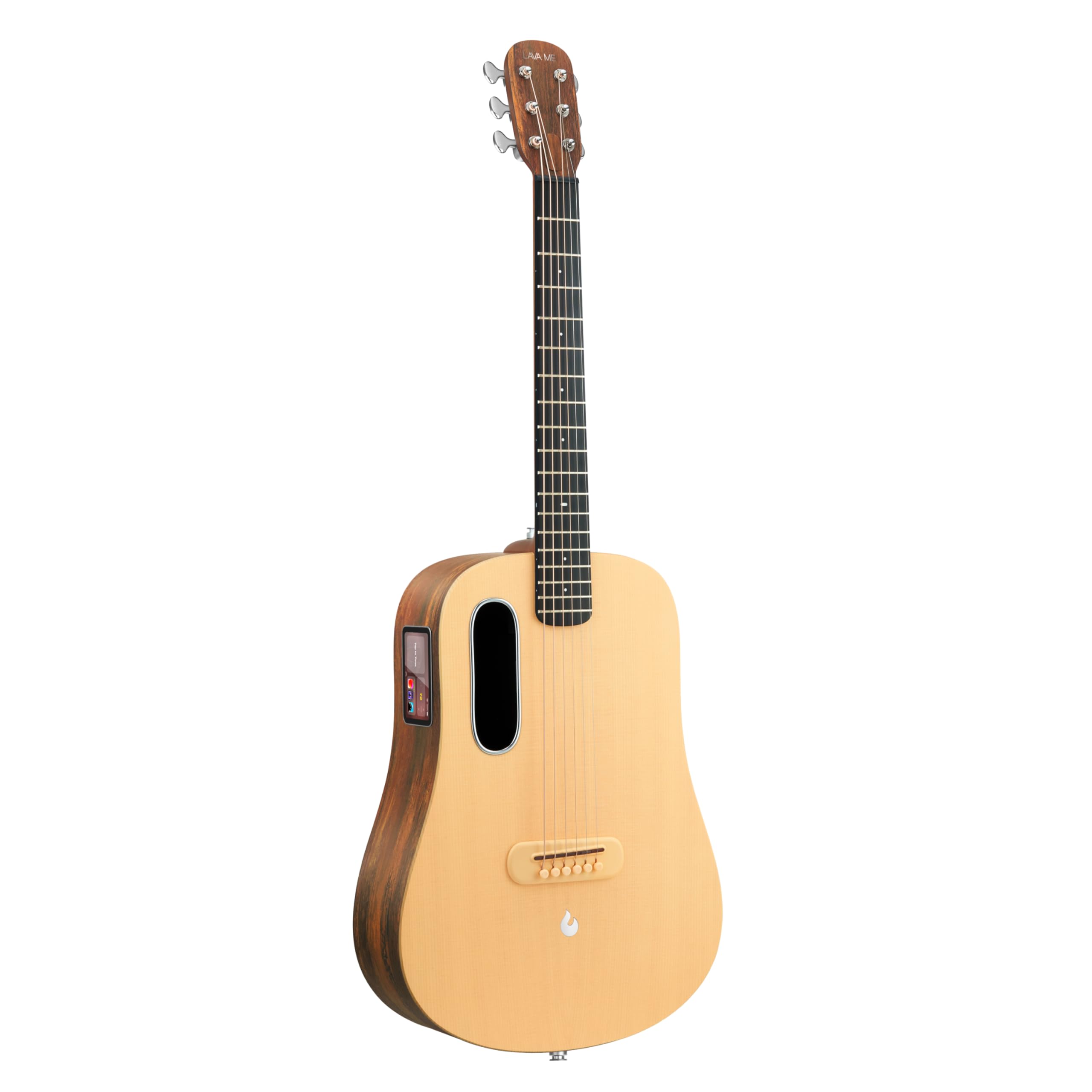 

LAVA ME 4 Solid Spruce Top HILAVA Smart Acoustic Electric with Ideal Woodgrain Series, гітара 2.0, правша, 3.5 сенсорний екран, сумка, коричневий/Burley