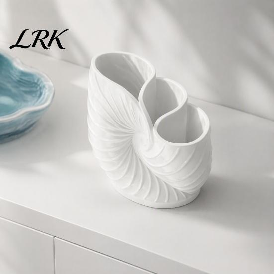 Sea Snail Toothbrush Holder 3D Printed Conch Holder, Organizer Stand, Desktop Storage Rack with 3 Compartments