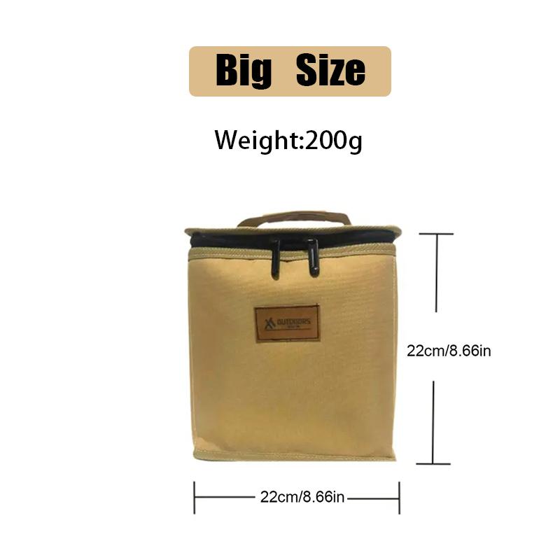 Outdoor Camping Storage Bag Double Layers Multipurpose Cassette Furnace Gas Cylinders Organizer Bags Picnic Camp