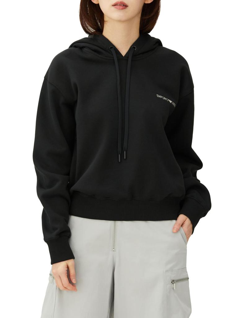 Emporio Armani Women's Hoodie 98. Black