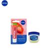 Strawberry Lip Balm and Vaseline Original Lip Therapy Bundle