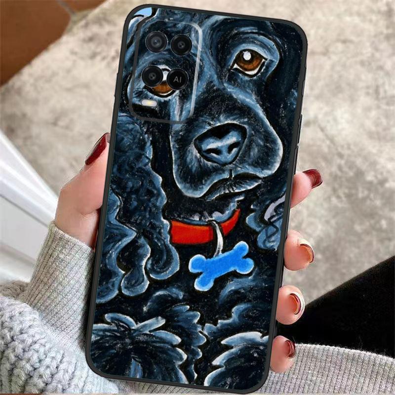 Cartoon Cocker Spaniel Case For Oppo A57 A17 A77 A40 A78 A54 A74 A94 A76 A16 A96 A18 A60 A80 A38 A58 A98 A15 A5 Pro