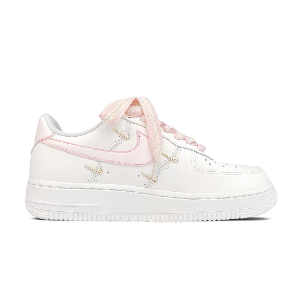 Nike Air Force 1 Abrasion Resistant Low top Skateboard Shoes Women's Cherry Blossom Pink FV3654-111(Team74-)