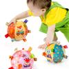 Baby Rattles Toys Soft Plush Hand Rattles Hand Grip Ball Animal Pattern Rattles Shaker for 3 6 9 12 Months Plush Vocal Toy