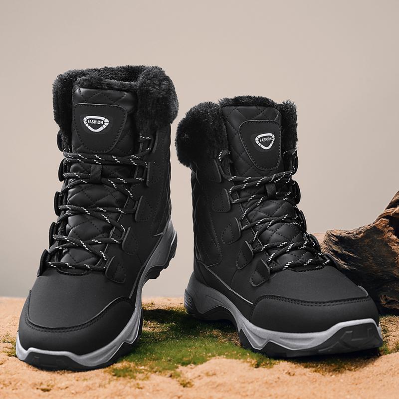 

мужские ботинки 2024 новые зимние тапочки теплые мужские водонепроницаемые нескользящие плюшевые кроссовки мужские теннисные туфли ботинки мужские кроссовки зимние унисекс 36