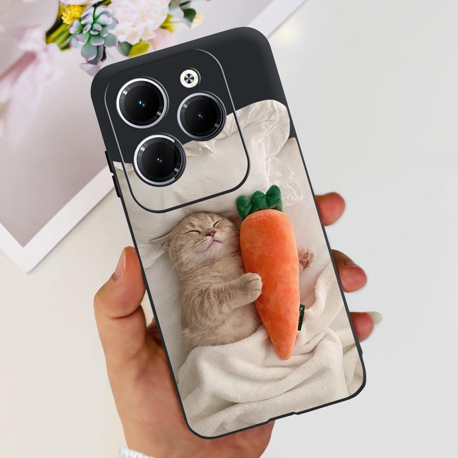 

For Infinix Hot 40 Pro 40i Phone Case Hot40 X6836 Back Cover Matte Soft TPU Silicone Bumper Child Fashion Cartoon Pattern Funda Infinix Hot 40i