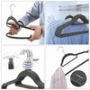 Velvet Maxi Hanger, Set Of 50, Graphite