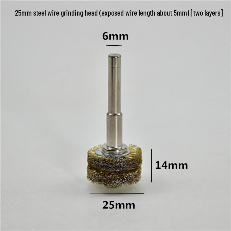 Electric Steel Wire Brush with Handle - Rust Removal, Polishing, and Cleaning.