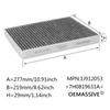 7H0819631A JZW819653E Interior Pollen Cabin Air Filter For Volkswagen VW Transporter T5 T6 Touareg 7L Multivan V VI Amarok