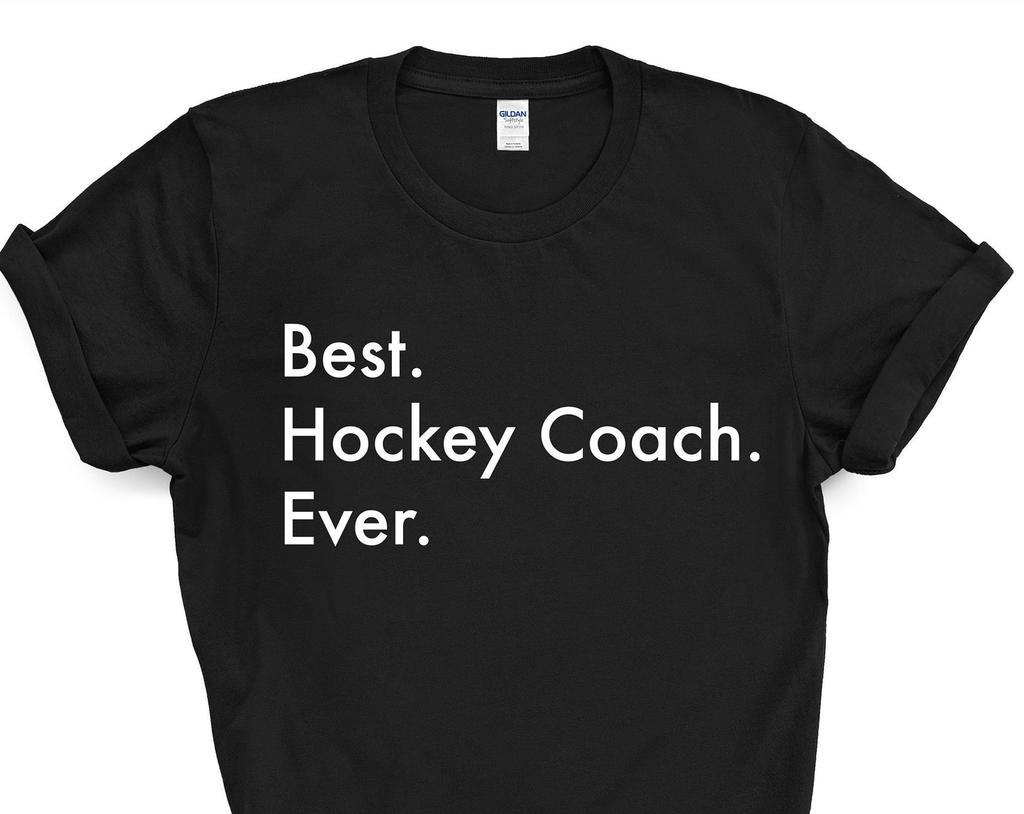Hockey Coach Gift, Best Hockey Coach Ever Shirt Mens Womens Gift - 3560
