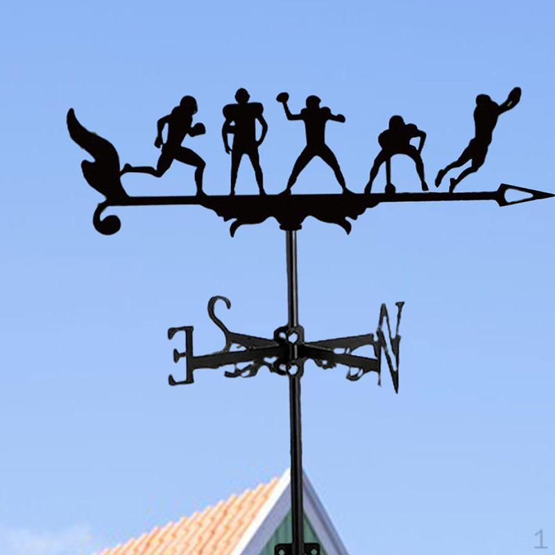 

Elegant Metal Wind Vane for Outdoor Decor With 5 Man