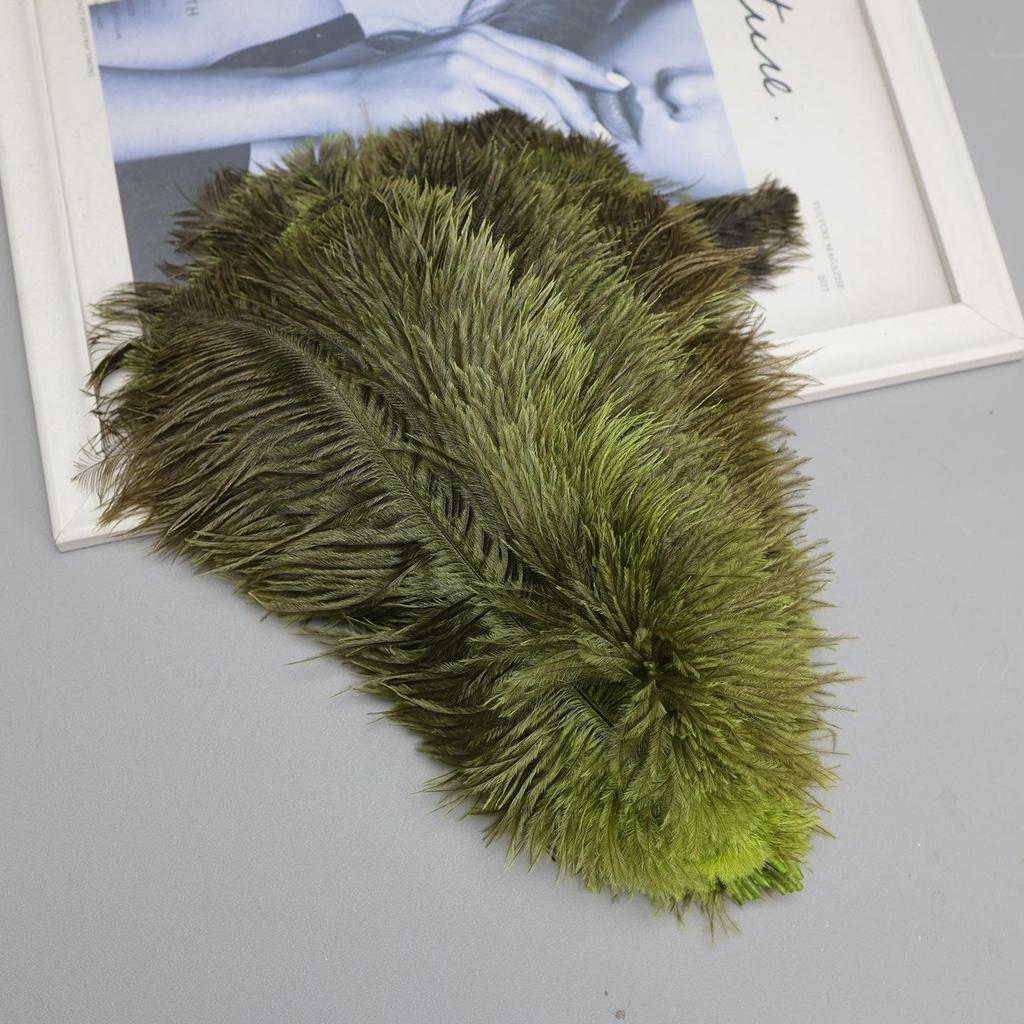 Ostrich Feathers 20-25cm for Stage Performance, Handmade DIY Jewelry, and Decoration Materials