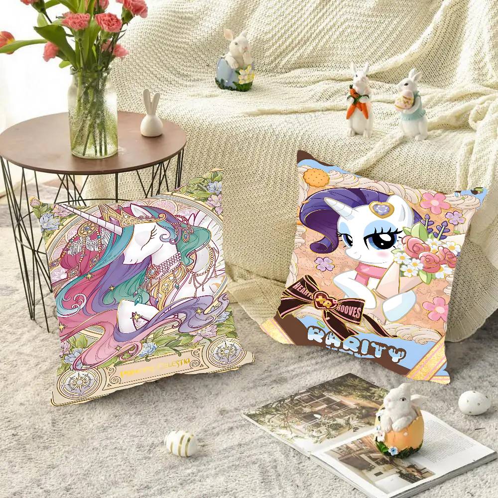 Anime My Little Pony   Pillow Case Square Pillow Bedroom Sofa Leisure Comfort Cushion Car Living Room Home Decoration
