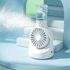 Small Desk Fan Powerful Spray Fan Small Pocket Fan Lightweight Rechargable Fan Misting Spray Fan Plastic Material