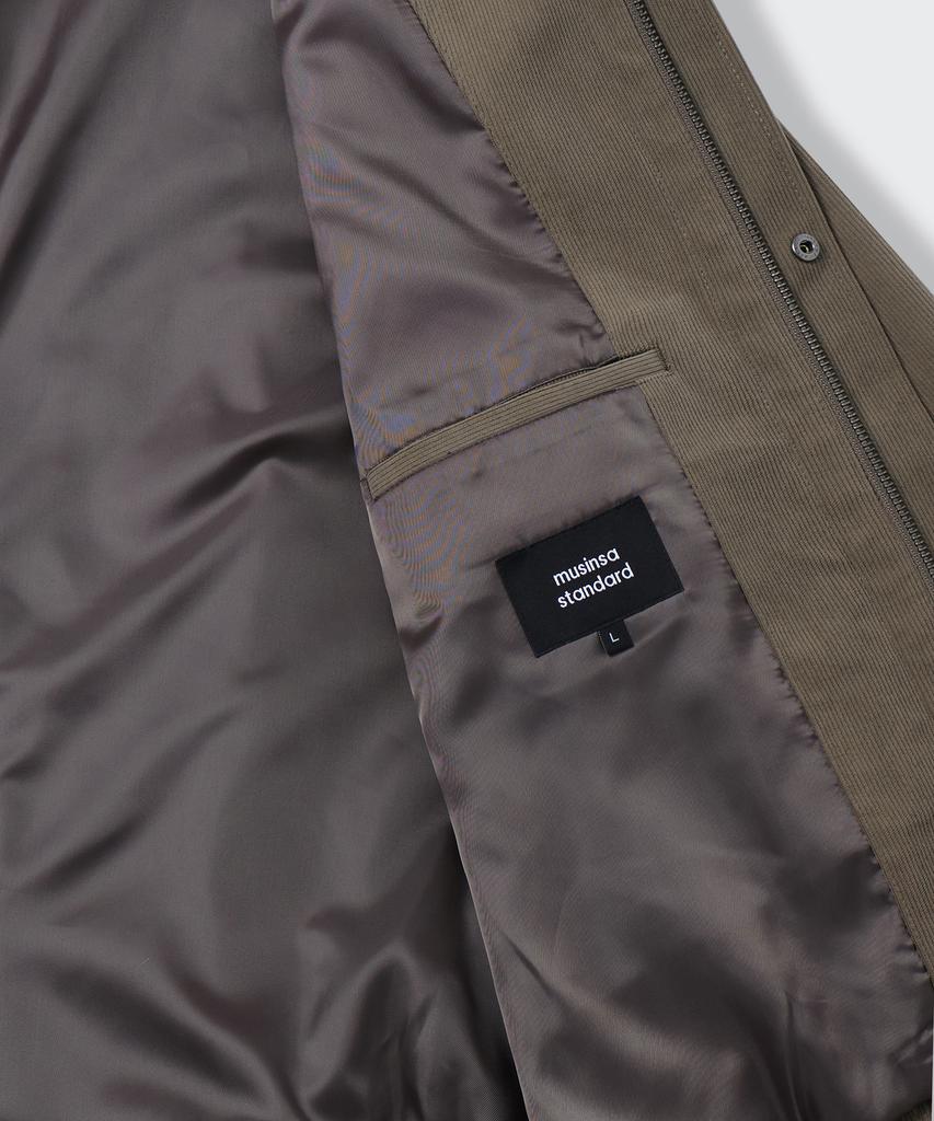Musinsa Standard 14W Corduroy Minimal Blouson Jacket [Taupe Beige]