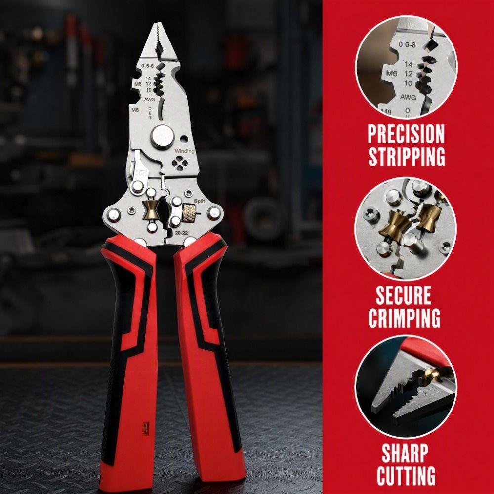 Rechargeable Wire Stripping Pliers Foldable Electrician Pliers Electrician Tool