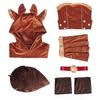 Christmas Reindeer Cosplay Costume With Fuzzy Material For Holiday Parties