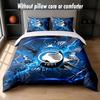 Set Biancheria da Letto Design Atalanta FC 1 Copripiumino + 2 Federe Morbido Traspirante Biancheria da Letto per la Casa