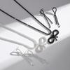 Bow Rhinestone Fringed Necklace Earrings Women's Two-piece Set, Wedding Temperament Noble and Elegant Collarbone
