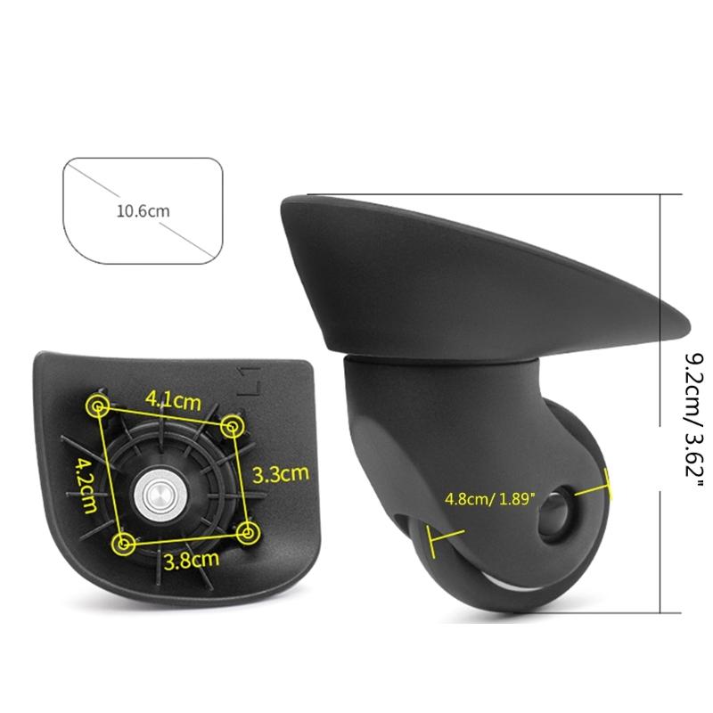 Upgrade Your Suitcase with Swivel Caster Replacement Wheels Smooth Rolling Bag Parts Accessories