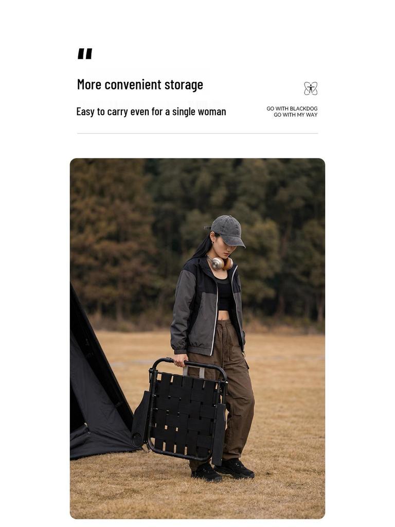 Blackdog Outdoor Folding Chair: Camping, Fishing, Picnic, Beach, Portable Coffee Stool.