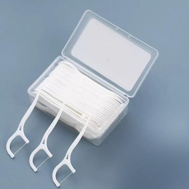 

1/3/6 Boxs Portable Disposable Dental Floss Plastic Toothpick High-tension Dental Floss Stick Dental Floss Box Oral Care