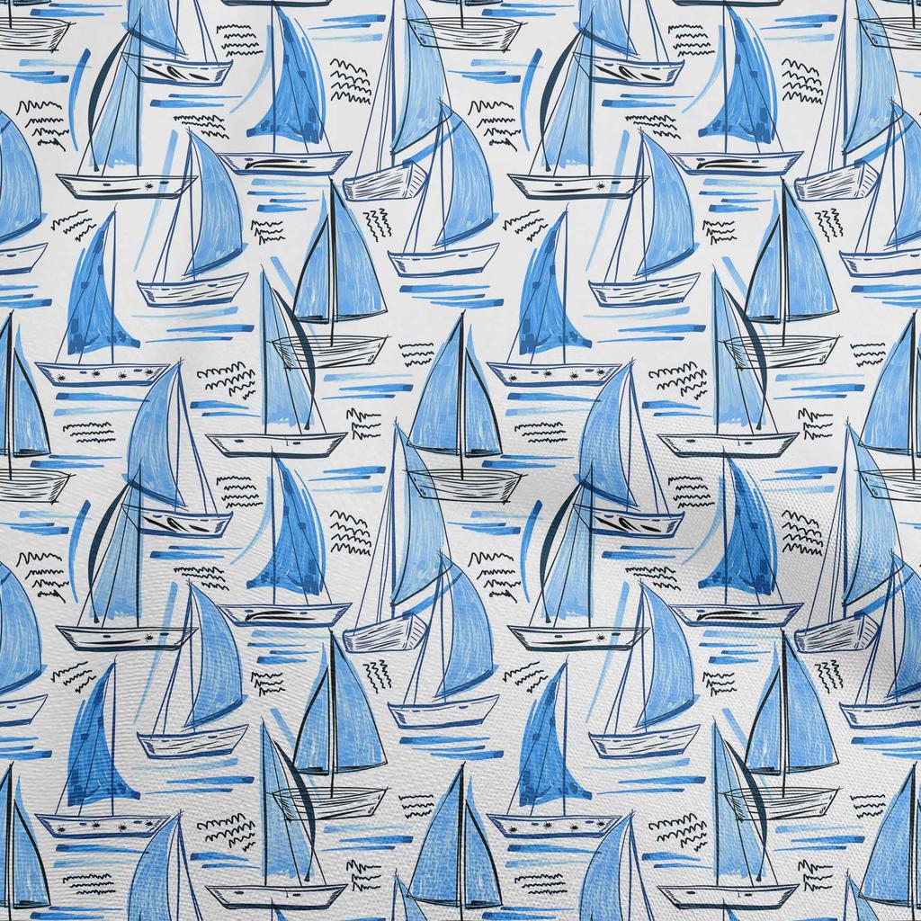 oneOone Cotton Flex Dark Peach Fabric Beach Boat Sewing Fabric By The Yard Printed Diy Clothing Sewing Supplies 40 Inch