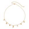 Holiday Starfish Scallop Shell Chain Waist Chain, Beach Coconut Tree Imitation Pearl Fish Tail Bodychain