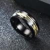 Elegant Stainless Steel Black Shell Ring Colorful Purple for Women Men  Jewelry Adjustable Size 6-13