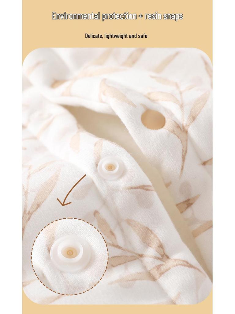 Premium Spring/Autumn Pure Cotton Baby Two-Piece Set: 120g Padded Warm Homewear Jacket