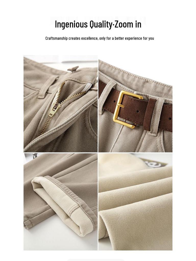 Korean-Style High Waist Slimming Casual Jeans for Women - Spring/Autumn 2026