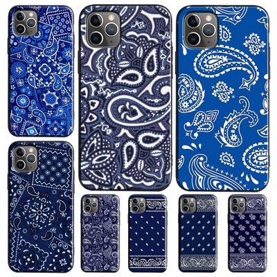 Blue Bandana Paisley Case For Huawei Nova 12s 7i 8i 11i 12i 9 10 SE Y73 Y90 Y70 Y72 Y61 Y91 P30 P40 Lite P60 Pro