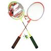 2 Player Badminton Racket Set Beginner Lightweight Durable Iron Alloy Rackets