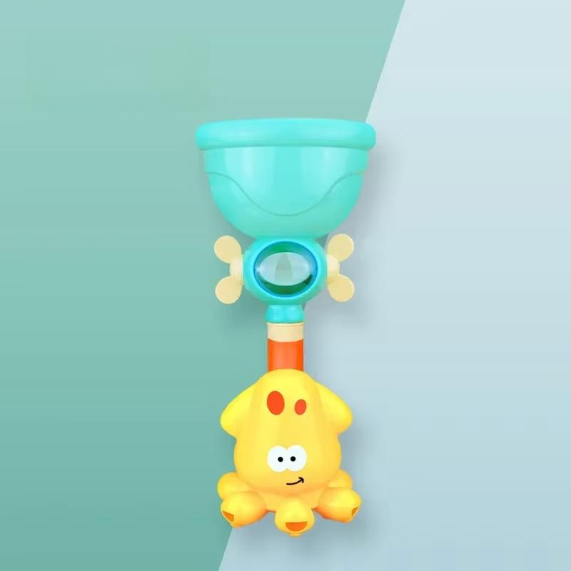 

Дитячі іграшки для ванни з міцними присосками Трубки Спінер Розбризкування Водна гра Набір Малюки Діти Душ Басейн для 3 років Дитячі подарунки