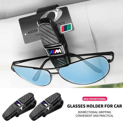 MultiFunction Car Sun Visor Sunglasses Eyeglasses Clip For BMW M M3 M5 M6 X3 E46 E90 F30 G20 E36 E34 X6 G20 G30 Accessories