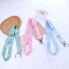 Ribbon Mobile Phone Strap ID Card Pass Hang Rope Heart Lanyard Badge Holder Love Neck Strap