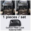 Car Head Lights Switch Button / A Pillar / Steering Wheel Cover Trim Carbon Fiber ABS Accessories For Ford Focus MK4  -