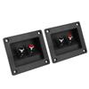 2PCS Speaker Box Terminal Subwoofer Box Terminal Cup Spring Loaded Jacks Double Binding Post Speaker Terminal Plates