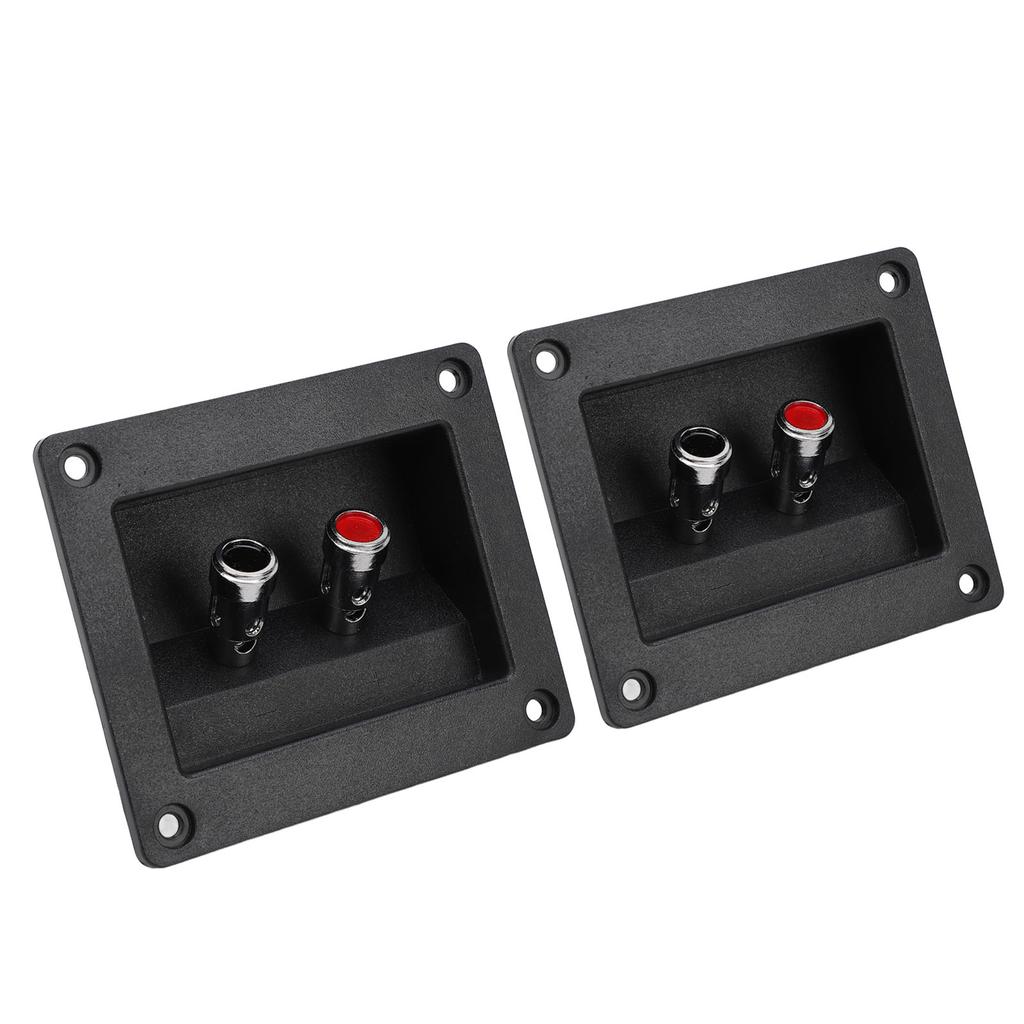 2PCS Speaker Box Terminal Subwoofer Box Terminal Cup Spring Loaded Jacks Double Binding Post Speaker Terminal Plates